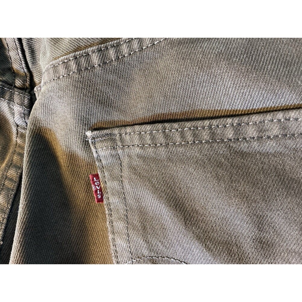 Vtg Levi’s 501 Jeans Brown Straight Leg 32X34 Made in Mexico Button Fly WPL-423